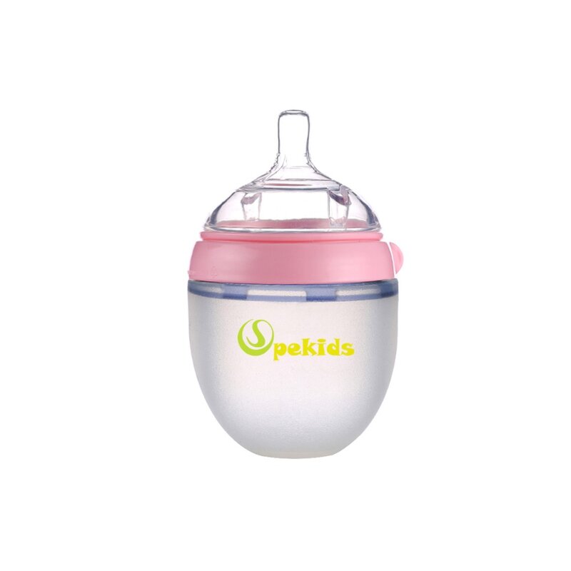 BiSantos Spekids en silicone sans BPA pour bébé, biSantos d'alimentation au lait pour bébé, 5oz, 150ml, 8oz, 250ml