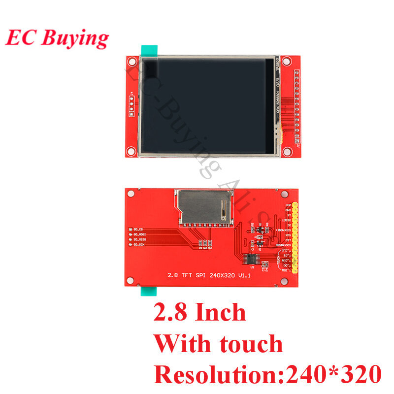 1.44/1.8/2.0/2.2/2.4/2,8 Cal kolorowy ekran TFT dysk moduł wyświetlacza LCD ST7735 ILI9225 ILI9341 interfejs SPI 128*128 240*320