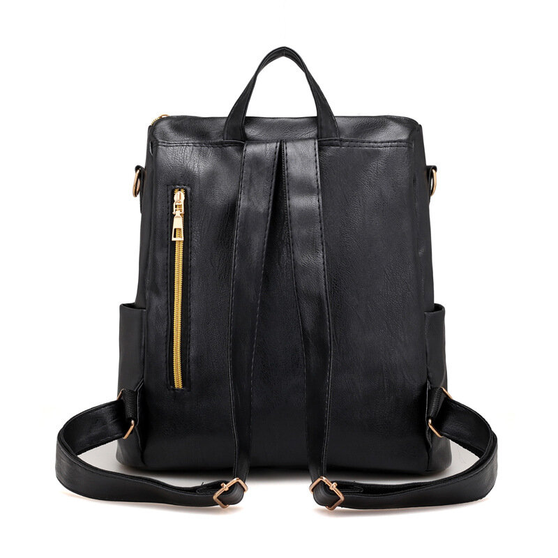 Новый женский рюкзак из искусственной кожи, модные повседневные сумки с кисточками, высокое качество, противокражная женская сумка на плеч...