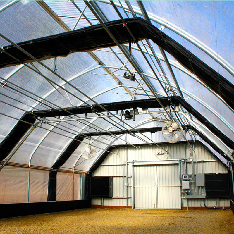 greenhouse for herb cultivation, all-black system greenhouse
