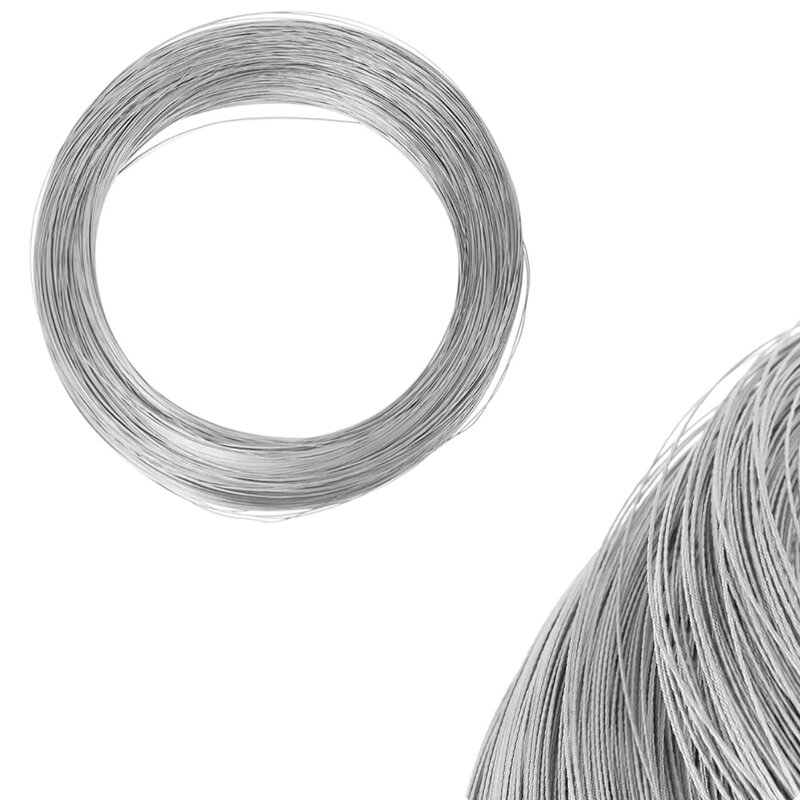1m/5m/10m 304 Stainless Steel Wire Single Bright Stainless Wire Diameter 0.02-3.0mm Length