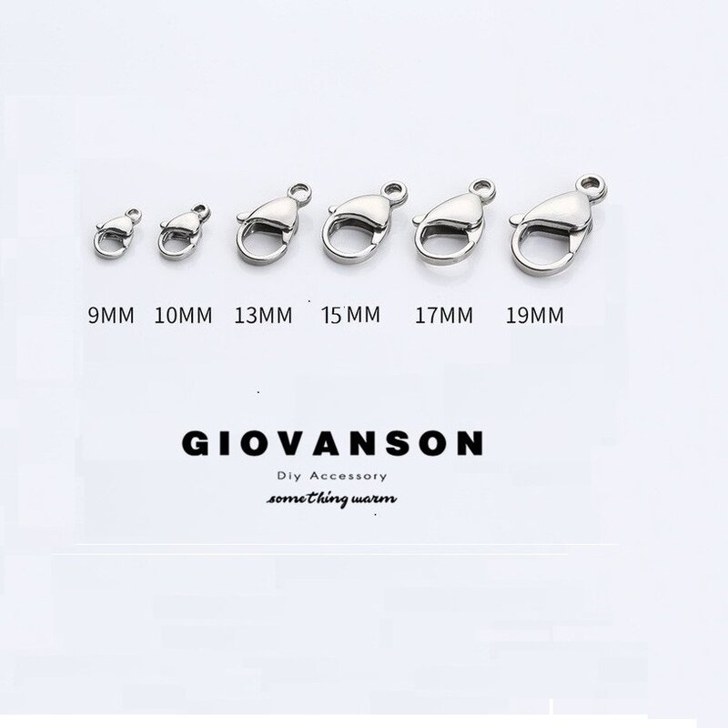 Mode Rvs Kreeft Gesp Haken Voor Ketting Hanger Armband Ketting Diy Sieraden Maken Vergulde Bevindingen Sleutelhanger