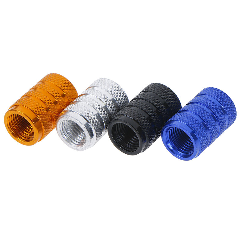 4Pcs/ Set Tire Valve Stems Air Dust Cover Screw Caps for Car Truck High Quality Stainless Steel Material Spike Wheel Tyre