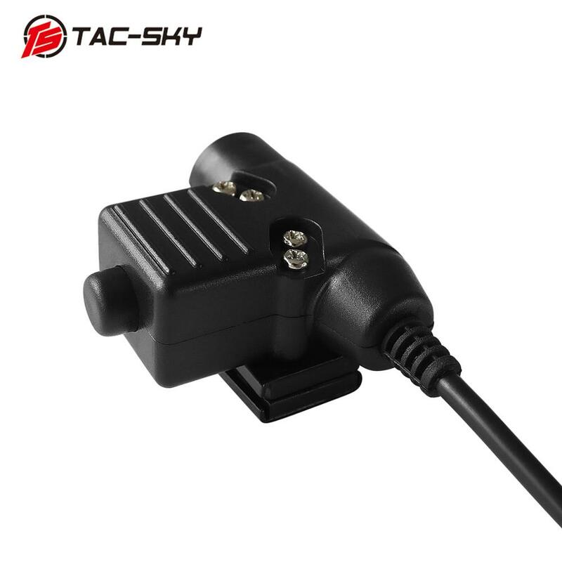 Ts TAC-SKY Tactische Ptt Adapter U94 Ptt Kenwood Stekker Voor Baofeng Uv5r Uv82 Radio 'S & Tactische Headset