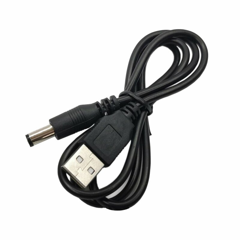 Adaptador de Cable de alimentación de CC, enchufe USB de 5,5x2,1/5,5x2,5 Para enrutador de cámara, tira de luz Led, línea de Cable de 0,8 m