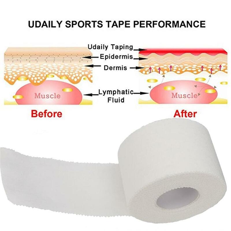 1PC wodoodporny klej taśma sportowa wiążące Physio mięśni bandaż elastyczny odchudzanie pielęgnacja wsparcie odkryty Sport narzędzia awaryjne