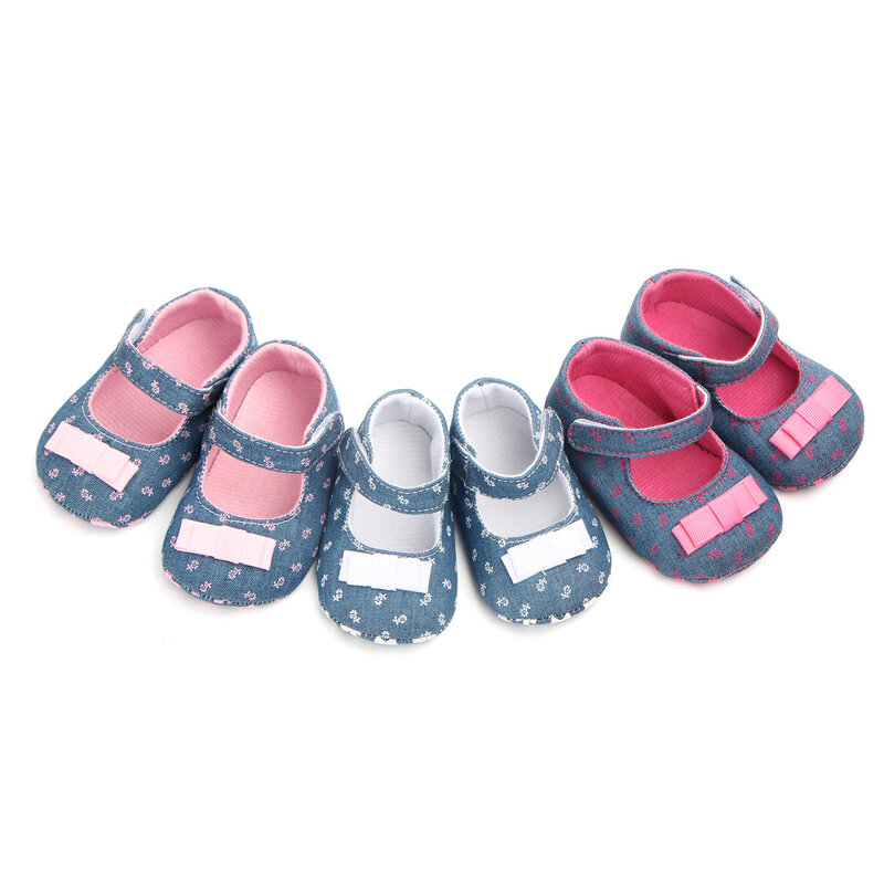 Chaussures avec nœud pour bébé fille, semelle souple, 2020, décontracté