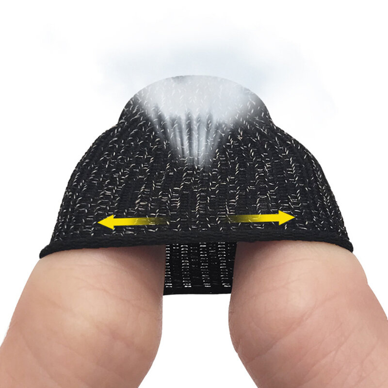 10pcs Mobile Game Controller Fingertip Gloves Anti-slip Breathable Phone Game Fingertip Cover Anti-Sweat Finger Sleeve Set