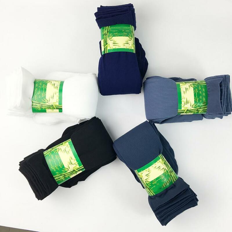 Calcetines elásticos de tubo medio para hombre, medias transparentes ultrafinas de Color sólido, estilo Harajuku, 1 par