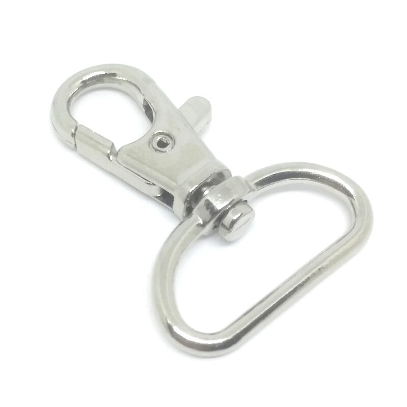 ZENTEII 25mm Keychain Swivel Lobster Clasp Clips Hook Key Chain Handbag Strap Split Key Ring For Bag Belt Keychains