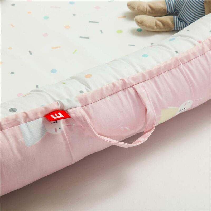Nordic ทารก Nest เตียงที่นอน Bionic เตียงกันชนเด็กแบบพกพาเดินทาง Cot ถอดออกได้ผ้าฝ้ายเด็ก Cradle