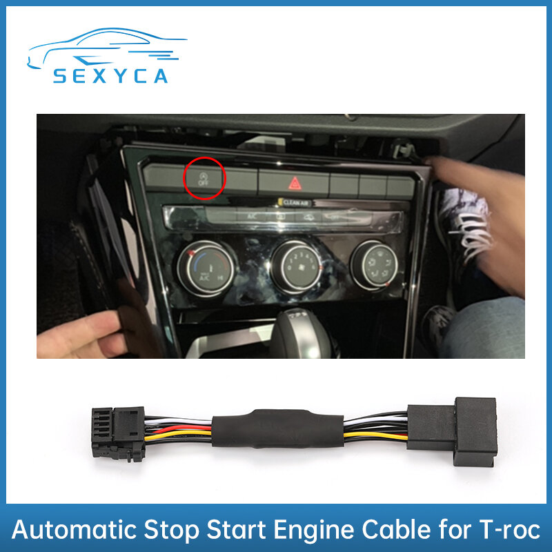 Para vw t-roc parada automática iniciar o sistema do motor fora do dispositivo controle sensor plug stop cancelar