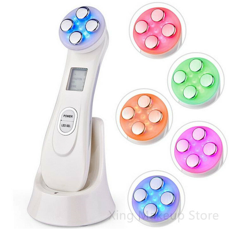 USB Charging RF Radio Frequency LED Photon Skin Care Device Face Lifting Wrinkles Removal Facial Cleaner Dropshipping 20#8