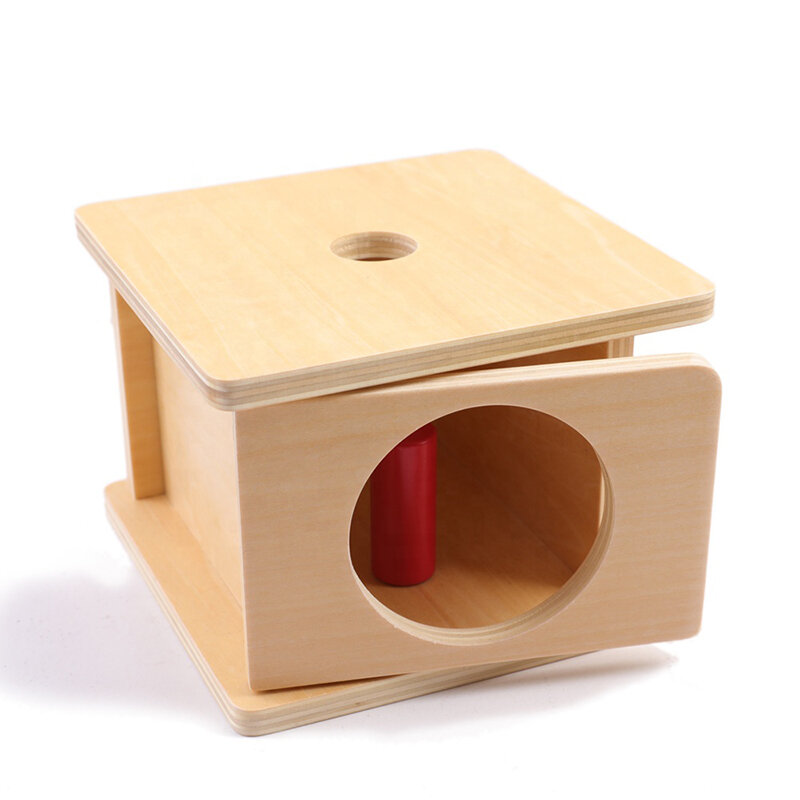 Brinquedos de aprendizagem de madeira montessori imbucare caixa atacado materiais educação precoce para crianças