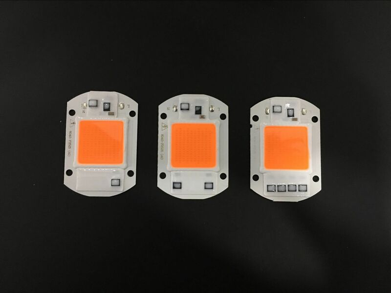 Free Shipping Free driving high-power LED chip light source AC110V 380-840NM 20W 30W 50W lamp full spectrum of plant growth