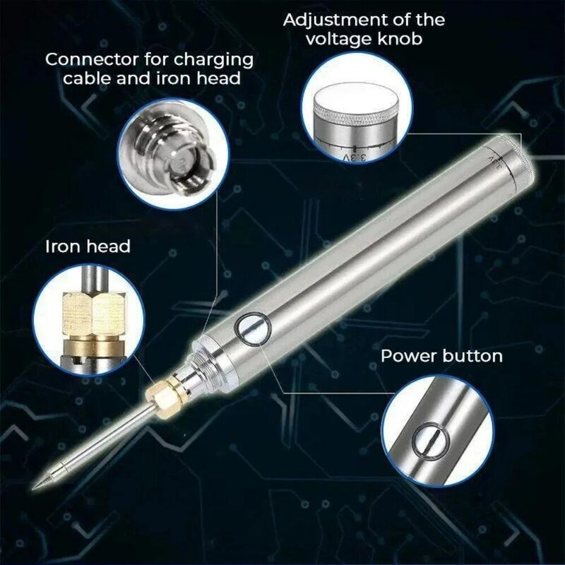 Wireless soldering iron portable rechargeable soldering iron usb soldering iron 510 interface soldering iron tip