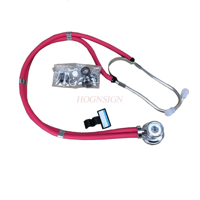 Box + stetoscopio medico strumento diagnostico professionale per la cura del cuore funzionale di alta qualità medico a doppia testa uso domestico morbido