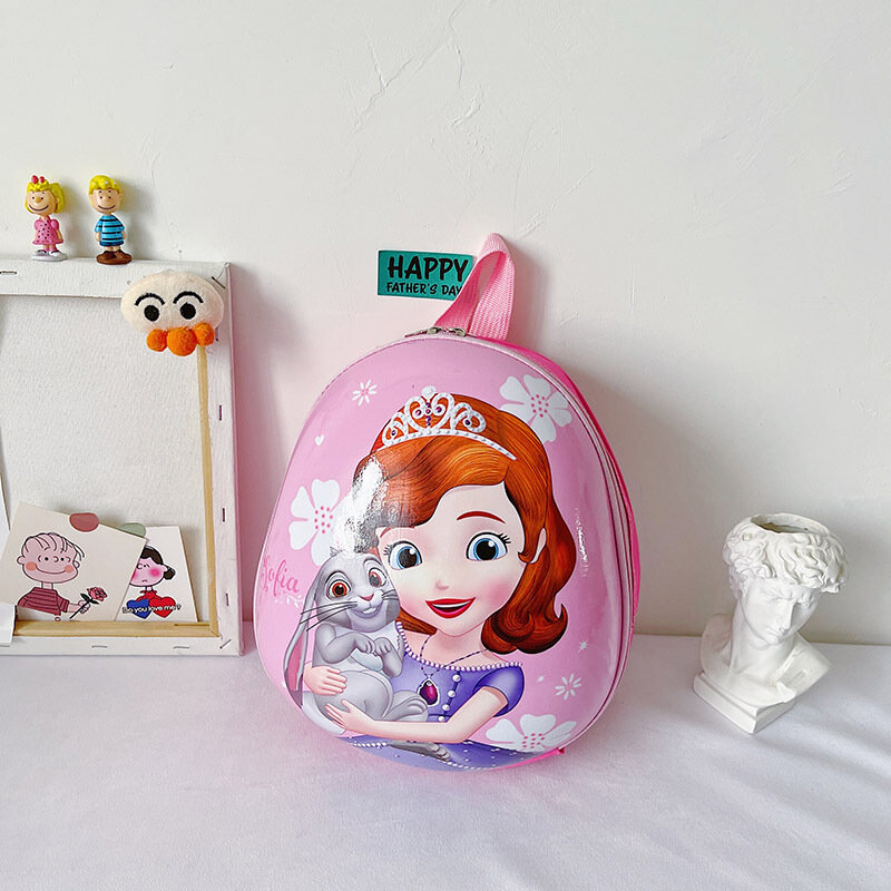 Disney crianças mochila para a menina dos desenhos animados sofia princesa jardim de infância à prova dmultifunction água estudante multifuncional viagem mochila