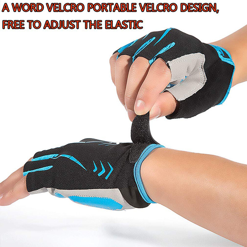 Велоспорт Противоскользящие перчатки с защитой от пота Мужчины Женщины Полупальцевые перчатки Дышащие Противоударные спортивные перчатки MTB Велосипедные перчатки