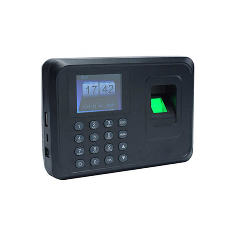 Биометрический отпечаток пальца, офисный посещаемость сотрудников, пароль, DC5V USB U disk, RFID-карта