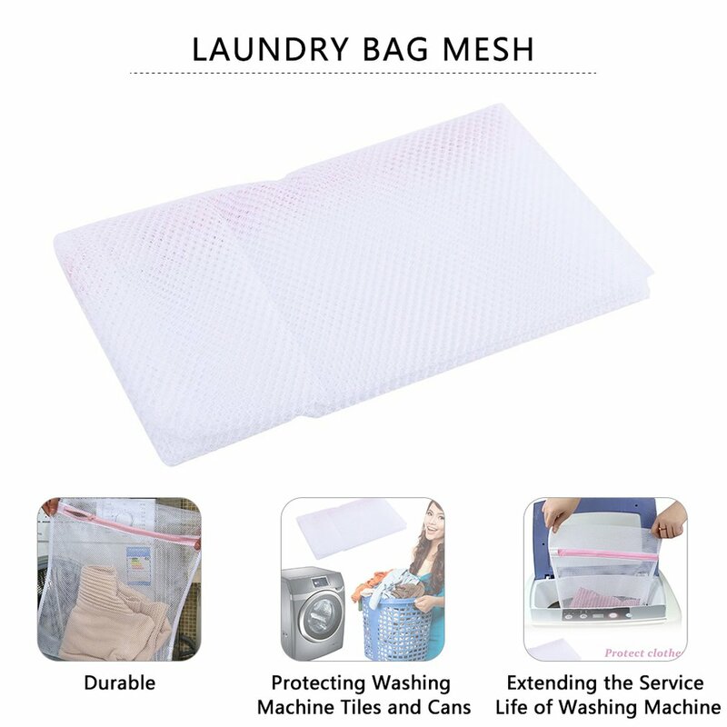 Rede de malha de nylon com zíper, sacos de roupa para lavagem de roupas, máquina de lavar roupas, sutiã, bolsas de lavagem para casa
