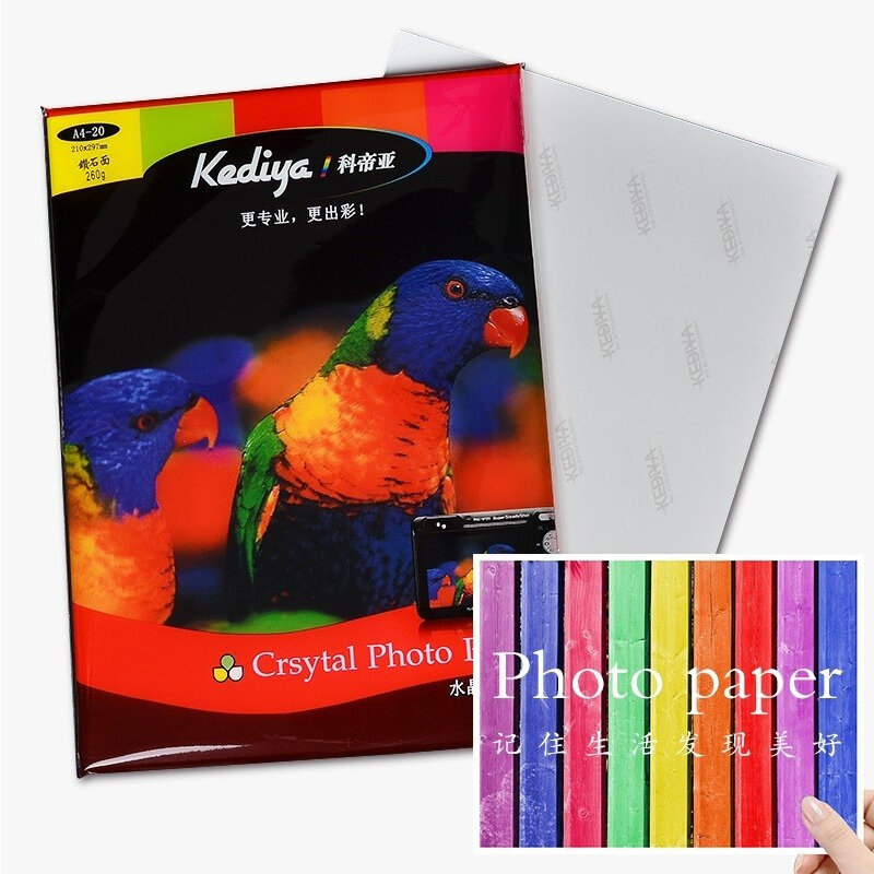 Kediya papel brilhante 4r papel fotográfico jato de tinta a4 papel fotográfico 3r 5r