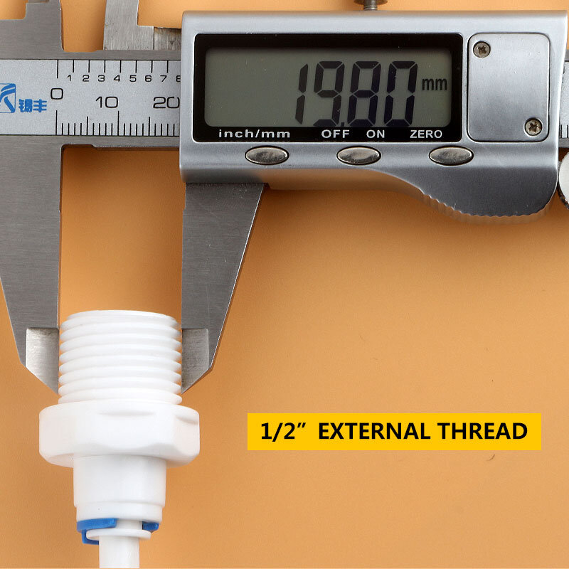 1/2" External thread to 1/4" Tube direct connection straight Quick Connect 42W RO Water Reverse Osmosis System Tube Fitting