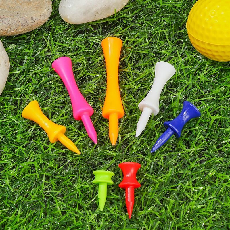 Polymères de golf colorés et durables, 70mm 57mm, support de tees de balle de golfeur, tees en caoutchouc, partie de sport, accessoires d'entraînement
