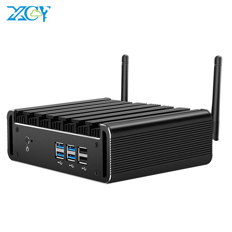 Мини-ПК XCY X31Y без вентилятора, процессор Intel Core i7 5500U i5 5200U i3 5005U Wi-Fi Gigabit Ethernet Windows Linux, тонкий клиент HTPC