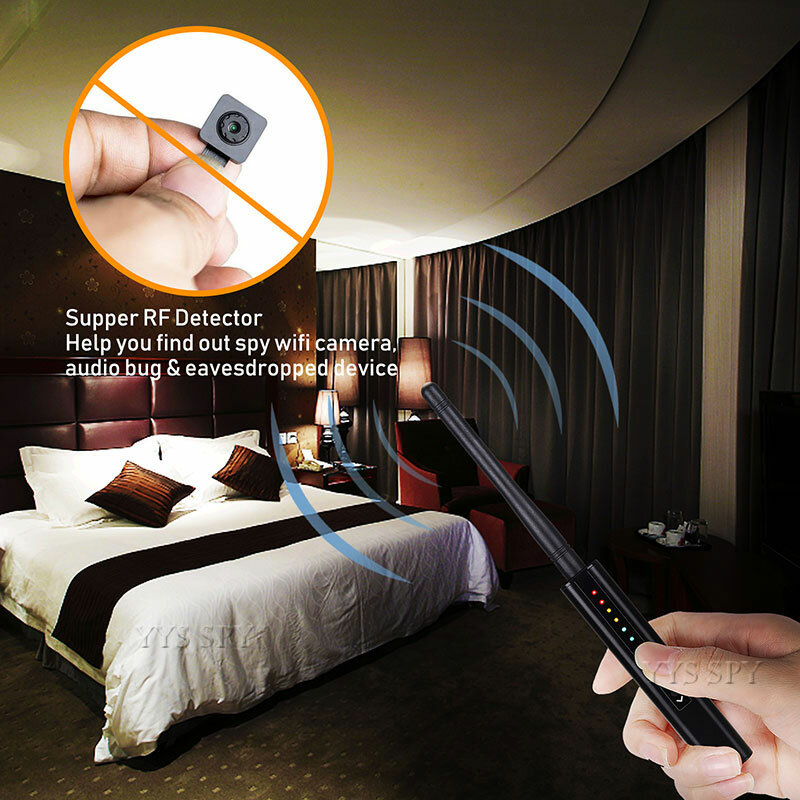 Detektor Kamera Tersembunyi Anti Mata-mata Alarm Pribadi Pena Sinyal RF GSM Pemindaian Bug Kamera Nirkabel Pencari Lokasi GPS Sinyal Ponsel