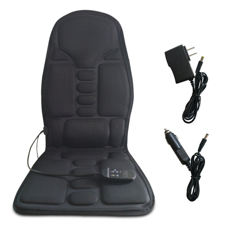 متعددة الوظائف سيارة كرسي تدليك الجسم الحرارة حصيرة مقعد غطاء وسادة الرقبة الألم قطني دعم وسادة عودة مدلك