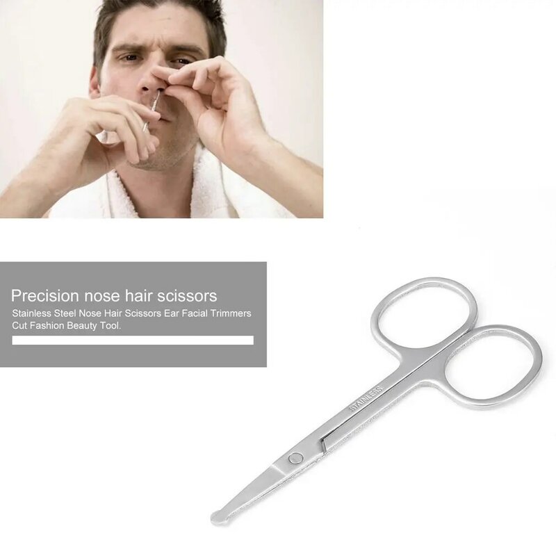 Stainless Steel Small Nail Tools Eyebrow Nose Hair Scissors Cut Manicure Facial Trimming Tweezer Makeup Beauty Tool hot sale