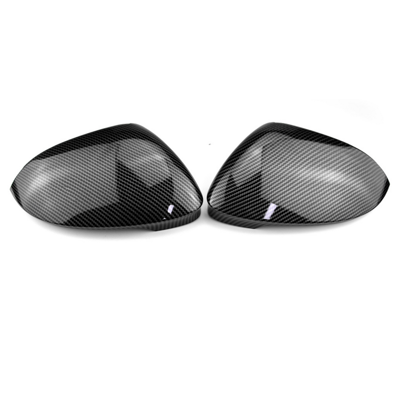 Колпачки для зеркал VW Golf 8 MK8 2020 2021 2022, чехол для зеркала заднего вида, Обложка, карбоновый внешний вид, яркие черные чехлы