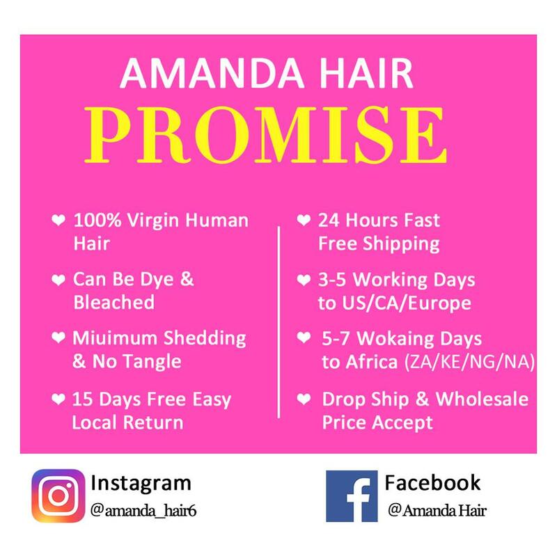 Amanda głęboka fala brazylijski wiązki dziewiczych włosów 10-30 "100% Virgin Huamn włosy wyplata wiązki naturalny kolor może wybielić do #613