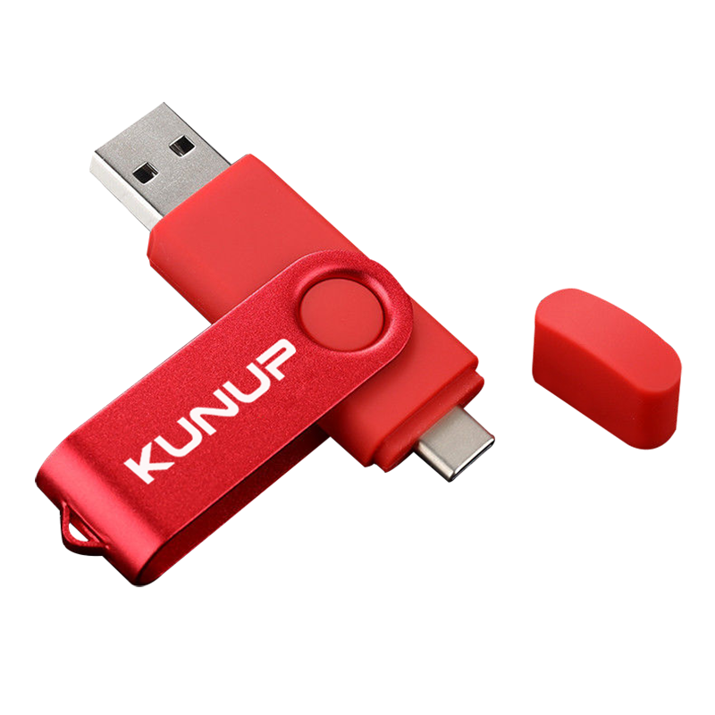 Kunup-USBフラッシュドライブ3.0タイプC,2 in 1,高速ペンドライブ,otg,512gb 256gb 64gb 32gb 16gb,128gb