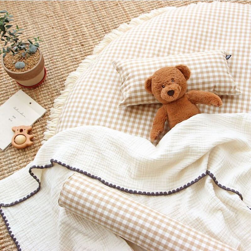 Ins – tapis d'escalade rond en laine pour enfants, décoration simple pour chambre à coucher