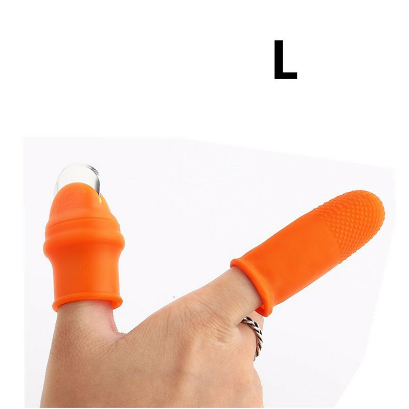 1pcs Silicone Gloves For Thumb Knife Cutting Vegetable Pinching Machine Finger Protector Protective Gears Garden Tools