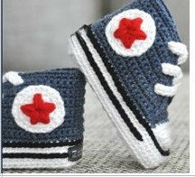 QYFLYXUE- Baby Crochet Sneakers, calçados esportivos, botas artesanais de tênis, algodão, personalizado, primeira caminhada, 0-12m, 10 pares por lote