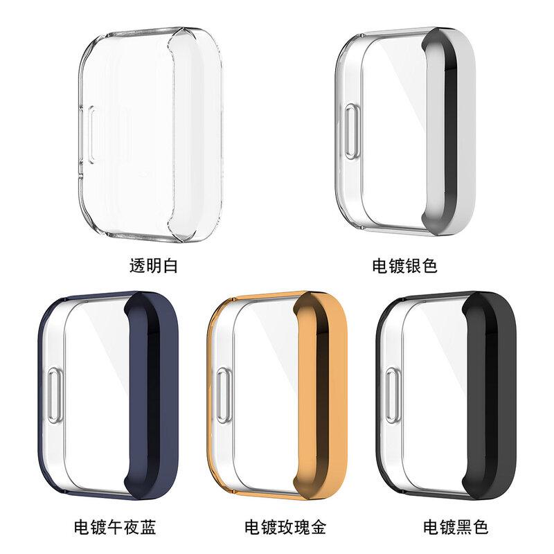 Electroplated TPU Protective Case For Redmi Watch 2 Lite Full Screen Protector Shell Bumper Cover