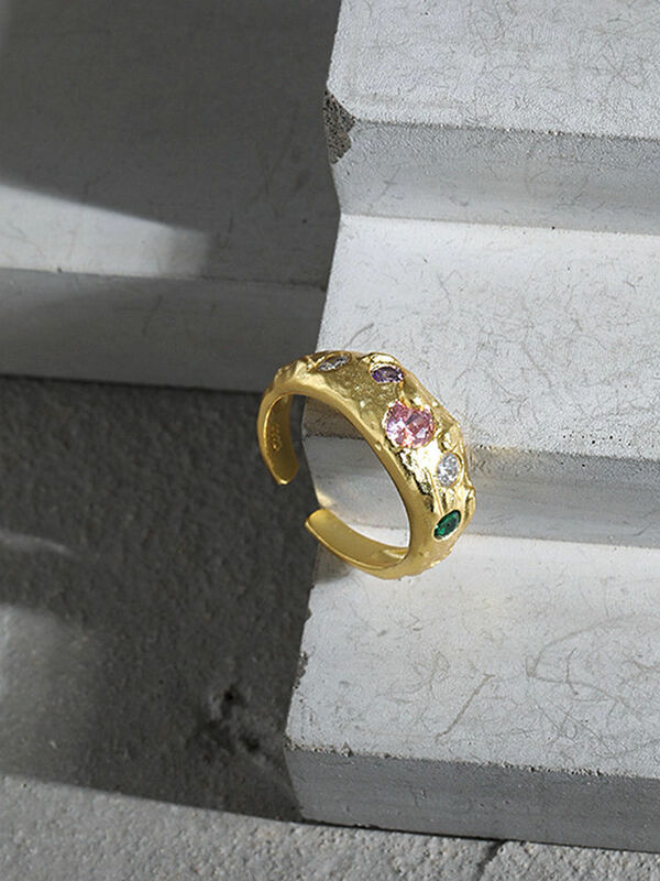 Design de anéis em prata esterlina 925 s, textura de zircão micro embutido, presentes para mulheres, estética, punk, casamento, joias tendência 2021