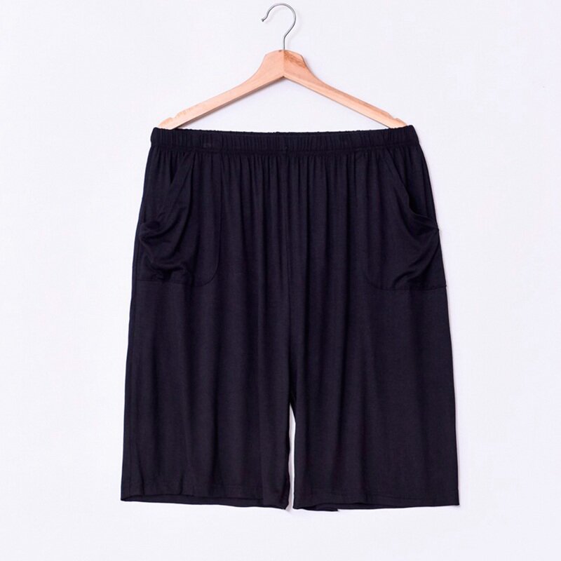 Celana Pendek Pria Ukuran Plus 10XL 200KG Celana Tidur Besar Modal Rumah Musim Panas Kasual Longgar Celana Nyaman Elastis