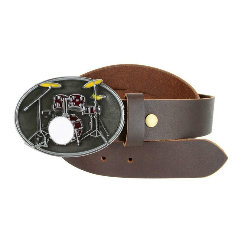 Hebilla de cinturón de instrumento musical clásico para hombre, accesorios de cinturón de vaquero occidental, adecuados para ropa de moda
