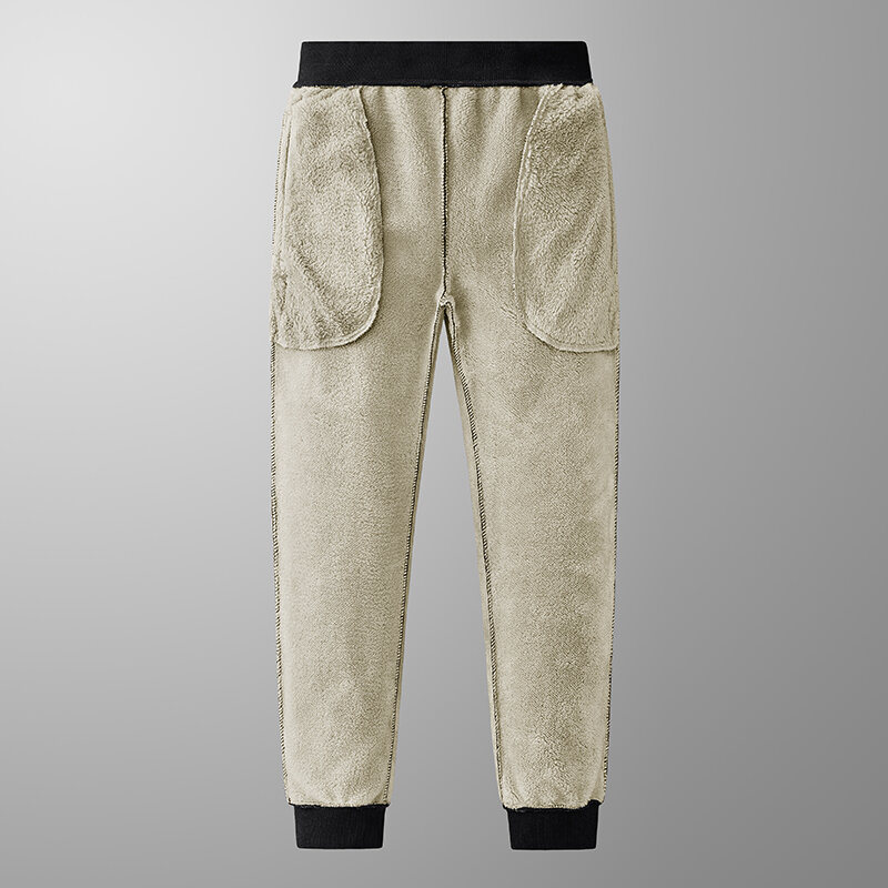Pantalones de chándal gruesos y cálidos para hombre, ropa deportiva de talla grande 6XL, 7XL, 8XL, color negro y gris, invierno, novedad de 2021