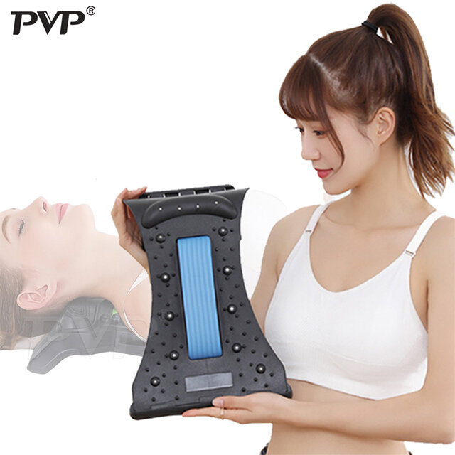 Equipo de masaje mágico para estiramiento del cuello, herramienta de estiramiento para Fitness, soporte para columna Cervical, relajación, alivio del dolor de la columna vertebral