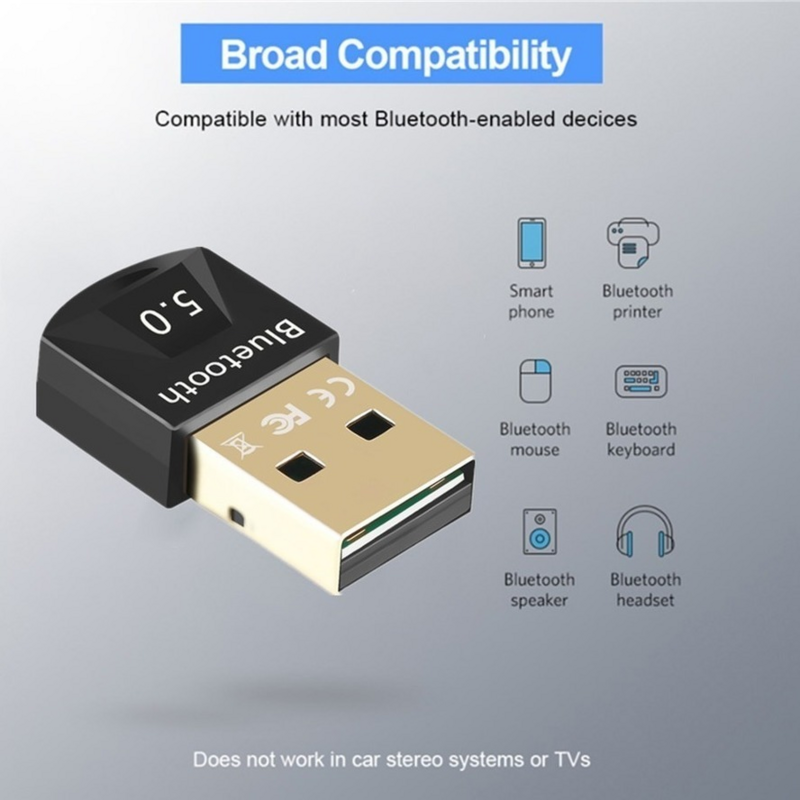 WvvMvv – adaptateur USB 5.0 sans fil, récepteur 5.0 Dongle, transmetteur haute vitesse, pour ordinateur portable