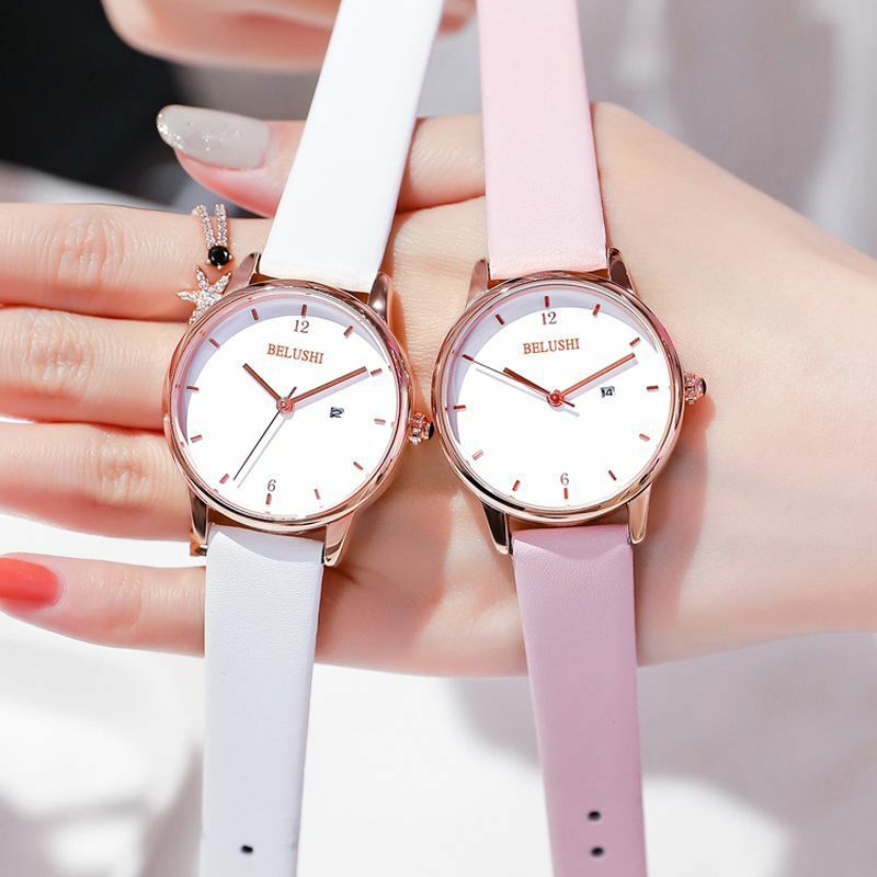 CandyCat zegarek pani studentów koreańskiej wersji prostego mody wodoodporny Temperament damski zegarek pasek z siatki pas stalowy