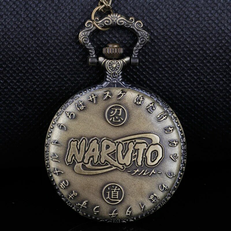 Montre de poche à quartz avec logo d'anime classique, collier de marque, horloge pendentif de connaissance directe, cadeau adapté aux garçons et aux filles d'anime