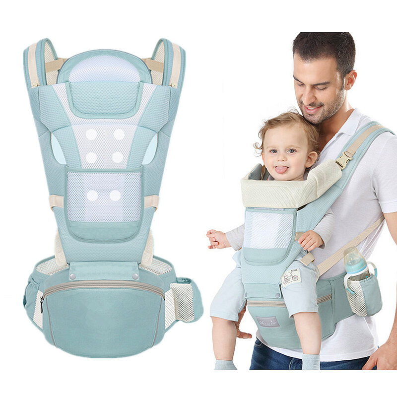 Wielofunkcyjny ergonomiczne nosidełko dla dzieci dla dzieci dziecko Hipseat dla niemowląt plecak na ramię z przodu stoi nosidełko dla dzieci do podróży 0-30Month