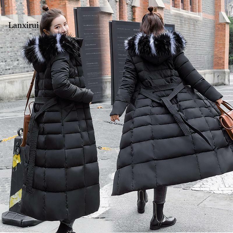 Новая зимняя куртка, высококачественное пальто с капюшоном, женские модные куртки, зимняя теплая Женская одежда, повседневные парки