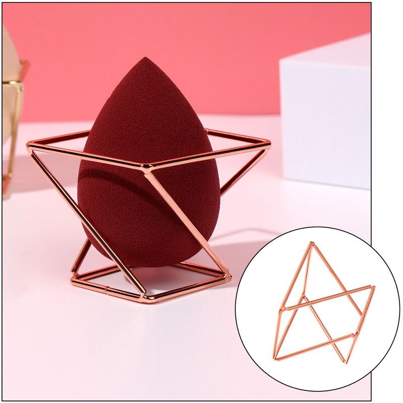 Kreatywna magia trójwymiarowy kutego sproszkowane żelazo Puff półka jajko kosmetyczne stojak na kosmetyki gąbka stojak wystawowy